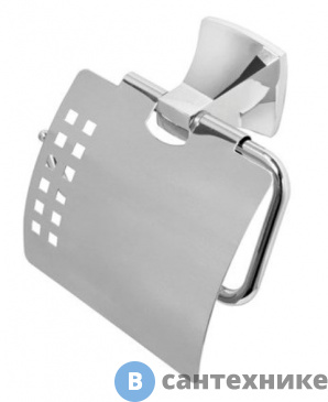 картинка Держатель туалетной бумаги WasserKRAFT Wern K-2525 с крышкой металл, хромоникелевое покрытие