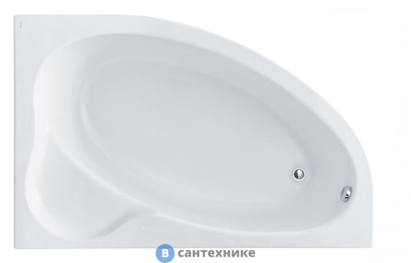 Ванна акриловая Santek Эдера 170х110 правосторонняя (1WH111994), без каркаса и сифона