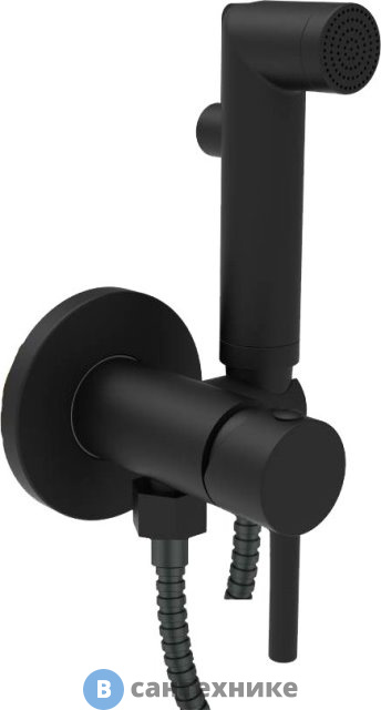 Гигиенический душ Orange Karl M05-888b со смесителем с внутренней частью, чёрный