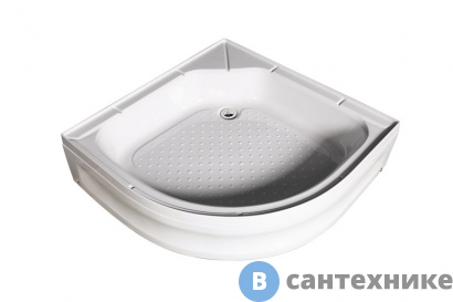 картинка Душевой поддон WEMOR 70/24 C полукруг 700*700*240 мм (10000006092)