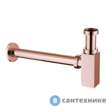 картинка Сифон для раковины ABBER AF0031RG, розовое золото