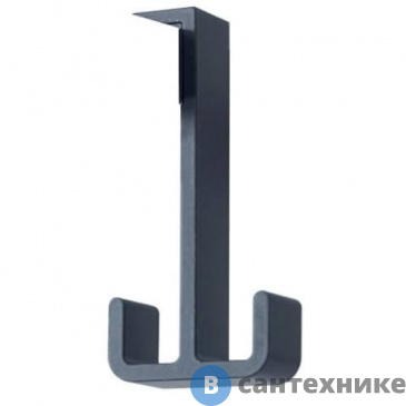 картинка Крючок Jacob Delafon NOUVELLE E9405-BLV двойной для ванной комнаты (черный)