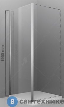 картинка Боковая панель RGW Z-050-2 110*195 хром/сатинат/6 мм (352205211-21)