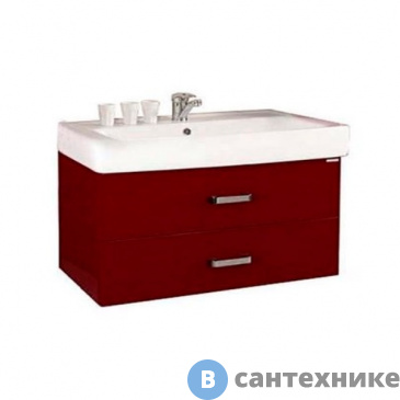 картинка Тумба под раковину Акватон АМЕРИНА 80 бордо темный (1A137701AM940)