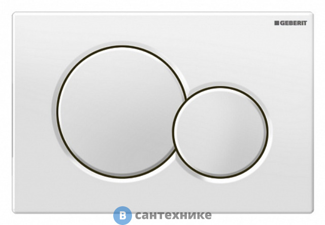 Смывная клавиша Geberit SIGMA 01 115.770.11.5 (пластик/бел)