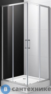 картинка Душевой уголок Cezares MOLVENO-A-2-90-C-Cr-IV 900x900x1900 без поддона