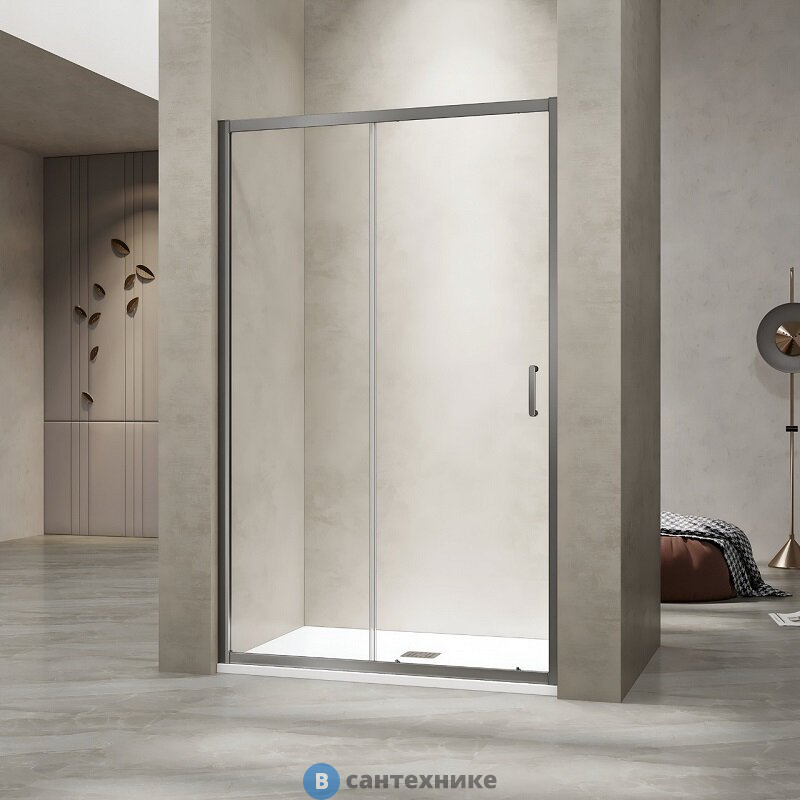Душевая дверь RGW PA-114-Gr 130*195 серый/ прозрачное (030811413-110)