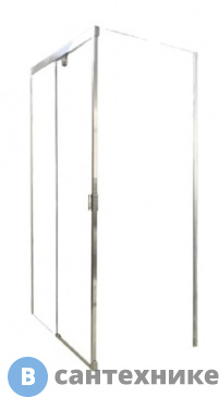 картинка Душевое ограждение Cerutti MARBELLA120 L (80x120x190) стекло проз., пол. алюм.проф. без поддона