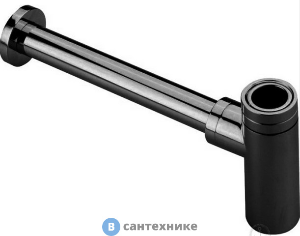 Сифон CISAL 1"1/4 для раковины, чёрный матовый (ZA00404240)