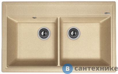 картинка Кухонная мойка FLORENTINA Липси 820, песочный FG (20.370.E0820.107)