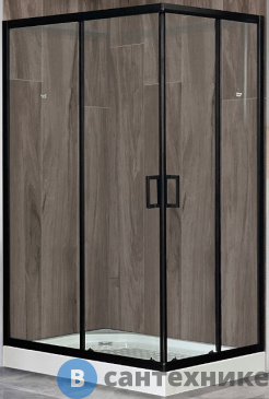 картинка Душевой уголок Royal Bath RB 8120HP-T-BL L 1200x800x2000 (прозрачное) (RB8120HP-T-BL-L)