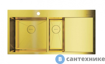 картинка Кухонная мойка OMOIKIRI Akisame 100-2-LG-L (4973089)