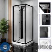 Душевая кабина CeruttiSpa BELLA90BF (90*90*215-225) без крыши, квадратный низкий поддон