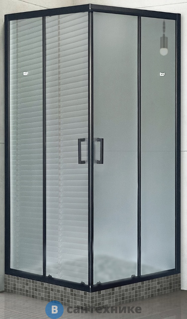 Душевой уголок Royal Bath RB HPD-C-BL 75х75х185 (матовое) (RB75HPD-C-BL), без поддона