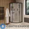 картинка Душевая кабина Cerutti VIVA91B (90x90x215) с низким поддоном, переднее стекло прозрачное