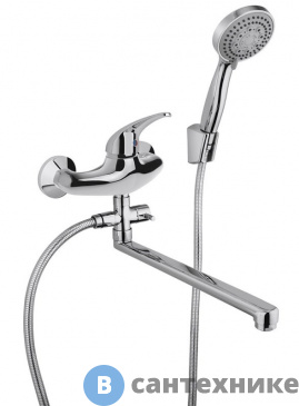 картинка Смеситель Paini 39CR112P19CAKM для ванны SMILE универсальный, с акс., хром