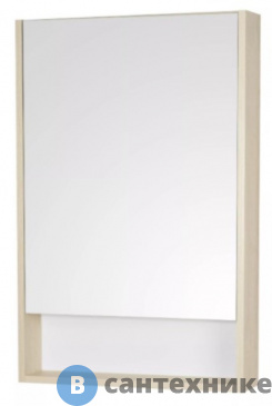 картинка Зеркальный шкаф Акватон Сканди 55 Белый/Дуб Верона (1A252102SDB20)