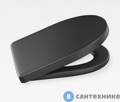 картинка Сиденье Armani Roca Island для унитаза, с микролифтом, лакированное, nero (7.8017.6.2R5.4)