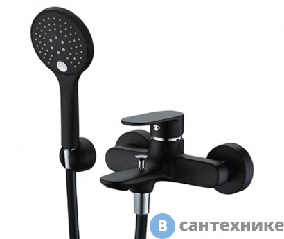 картинка Смеситель WasserKRAFT Elbe 7401 для ванны с коротким изливом латунь, покрытие Soft-touch