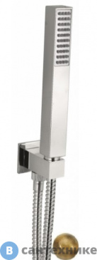 картинка Ручной душ Cezares CZR-L-DEFA-02 с гибким шлангом 150 см, штуцером и держателем, бронза