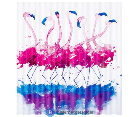 Шторка для ванной WasserKRAFT Lossa SC-81101 Полиэстер