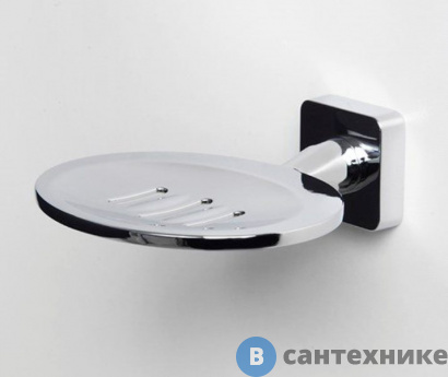 картинка Мыльница WasserKRAFT Lippe K-6569 решетка металл, хромоникелевое покрытие