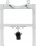 Инсталляция BelBagno BB024-BD для биде с крепежем (800х503х42)