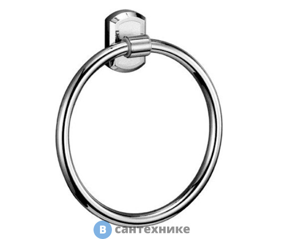 Держатель полотенец WasserKRAFT Oder K-3060 кольцо металл, хромоникелевое покрытие