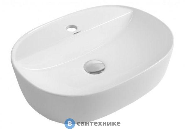 Раковина Aquanet LAKE-2 керамическая накладная 500*380*120 (211287)