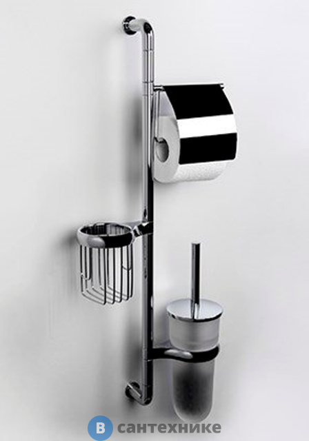 Стойка WasserKRAFT K-1438 комбинированная настенная, матовое стекло