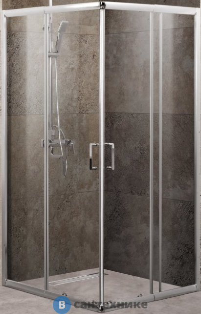 Душевой уголок BelBagno UNIQUE-A-2-75/90-C-Cr ((750-900)x(750-900)x1900) без поддона