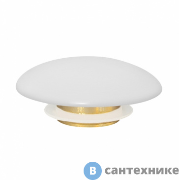 картинка Накладка на слив для раковины ABBER AC0014MW белая матовая, керамика