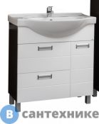 Тумба под раковину М-Классик Сити 80 СН венге б/к (Erica 80) (7812mkt)