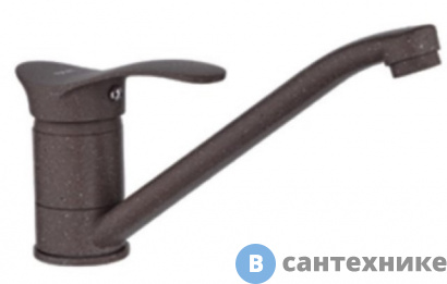картинка Смеситель Potato Р4201-15 для кухни с длинным изливом кофейный