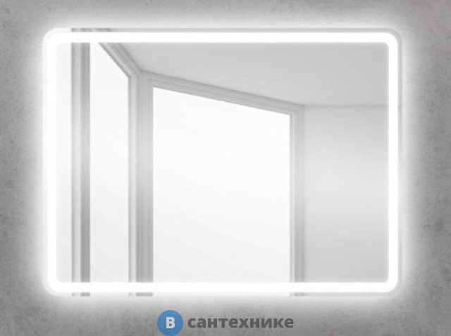 Зеркало BelBagno SPC-MAR-900-600-LED-TCH с встроенным светильником и сенсорным выключателем (900x30x600)