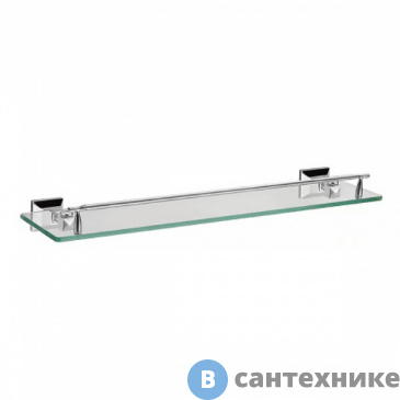 картинка Полка AZARIO ALTRE стеклянная, хром (AZ-96003)