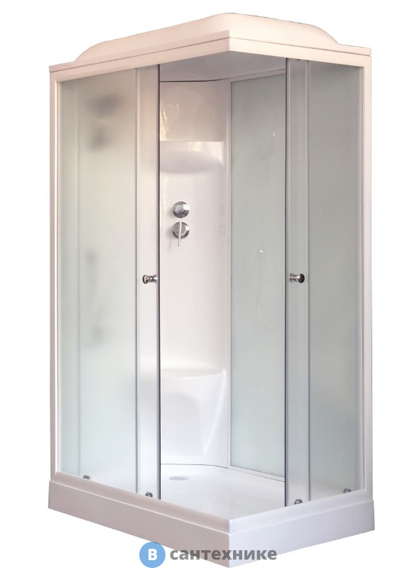 Душевая кабина Royal Bath RB 8120HP6-WC L 1200x800x2170 (белое/матовое)