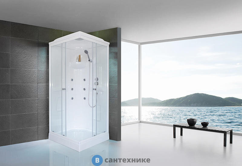 Душевая кабина Royal Bath RB 90HP2-T 900x900x2170 (прозрачное) (RB90HP2-T)