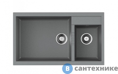 картинка Кухонная мойка OMOIKIRI Tedori 86-2-LB-GR grey (4993573)