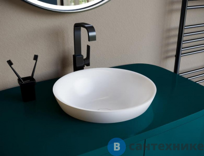 картинка Раковина Salini Morea 415х415 S-Stone, матовый (1802203M)