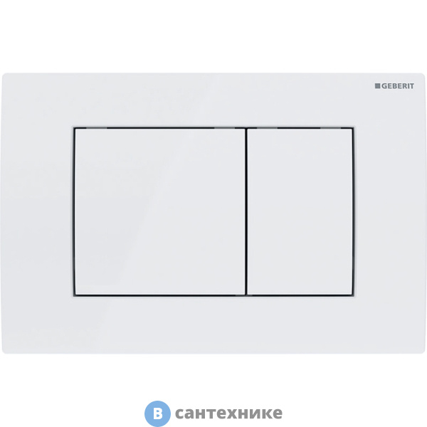 Смывная клавиша Geberit Delta30 115.137.11.1, для двойного смыва: альпийский белый