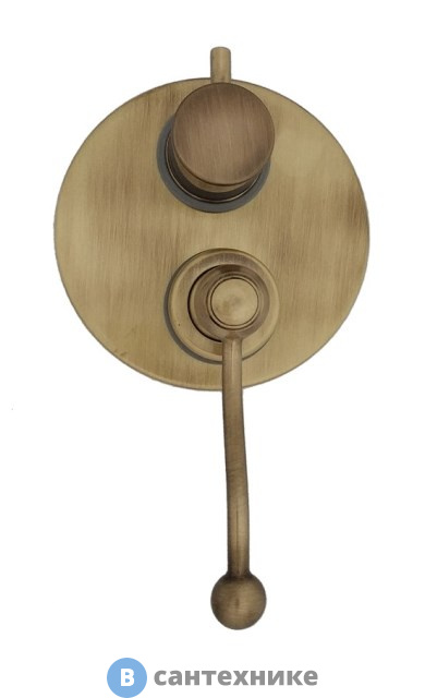 Смеситель Paini 88F36911 Duomo для душа встраиваемый с дивертором, старая бронза