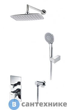 картинка Встраиваемый комплект WasserKRAFT A14131 для душа с верхней душевой насадкой и лейкой