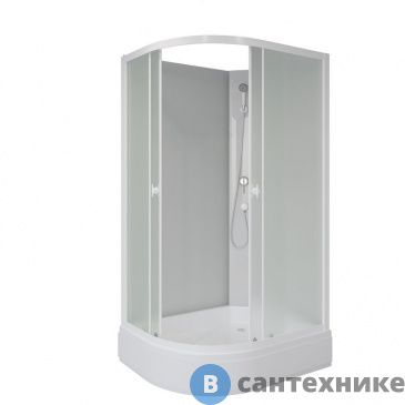 картинка Душевая кабина Niagara Promo P100/80/26R/MT/BK (1000х800х1950) 