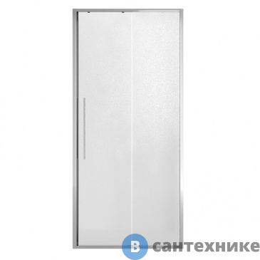 картинка Дверь в нишу Niagara NG-65-10CH (100*195) хром, стекло шиншилла