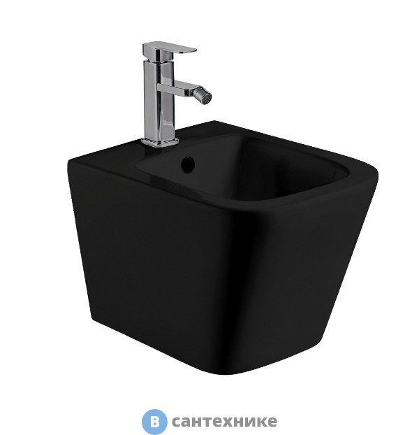 Биде WELTWASSER GELBACH 005 MT-BL подвесное, черный матовый