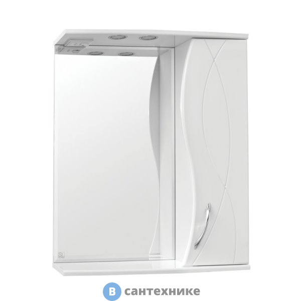 Зеркальный шкаф Style line Амелия-650 со светом (4650134470482)