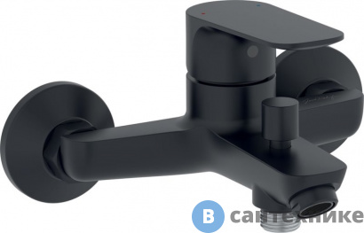 картинка Смеситель Jacob Delafon OSCAR E29844-BL для ванны, матовый чёрный