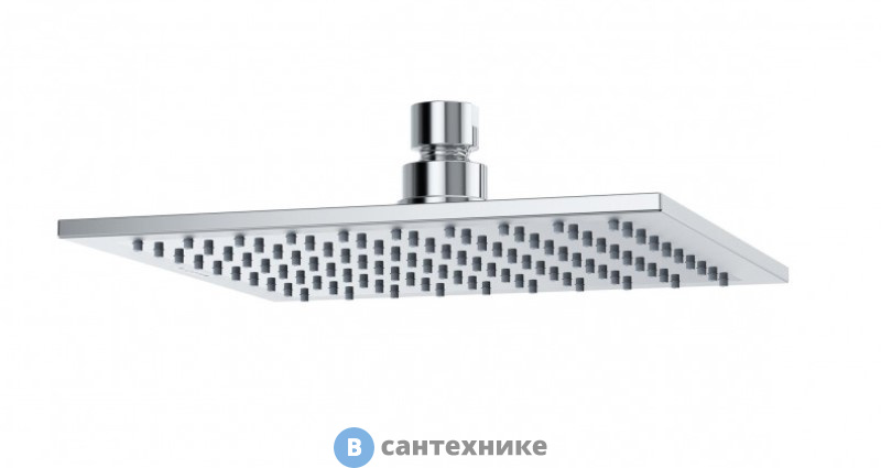 Верхний душ Kludi 6442005-00 A-QA квадратный, плоский, 200 мм