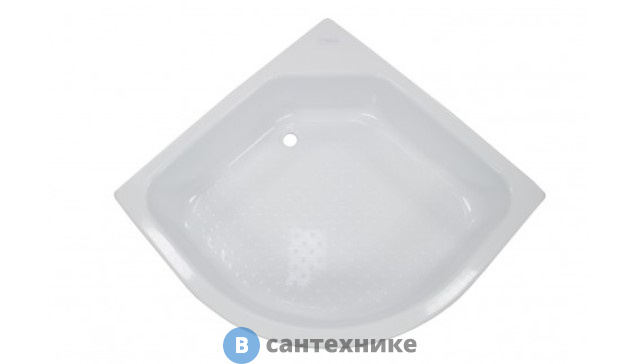 Душевой поддон Тритон средний полукруг 90х90 (ПД4) без сифона